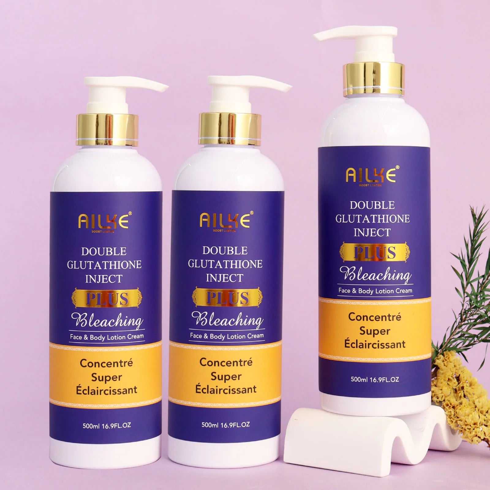 AILKE Glutathione Bleaching Cream, Advanced Lightening Lotion, Glowing Cream For Inner Thighs, Bikini Area Underarms, Natural