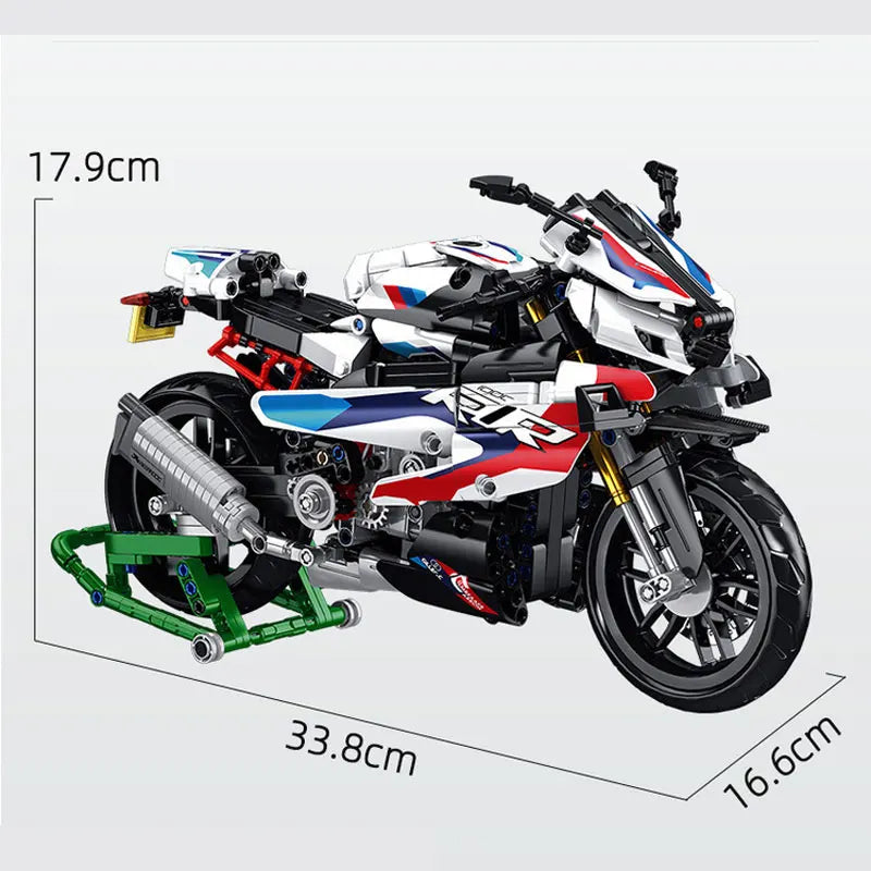 Motorbike Building Block Toy Speed  Vehicle Bricks