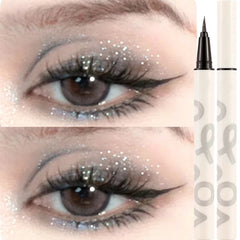 Liquid Aurora Blue Shiny Eye Liner Pen Glitter Phosphorescence Pigment Waterproof Shimmer Sparkling Eyeliners