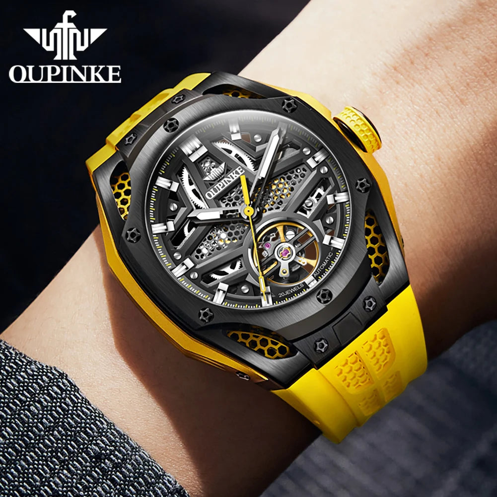 Genuine OUPINKE New In Automatic Mechanical Watch for Men