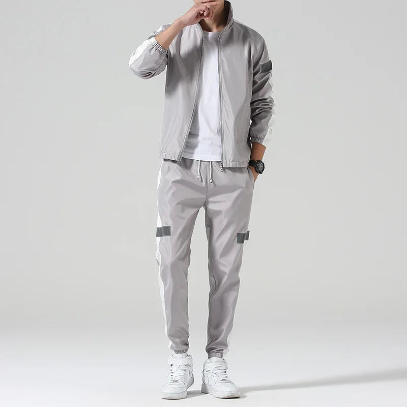 Men Tracksuit Hoodie Tops Joggers Pants Tracksuit Set