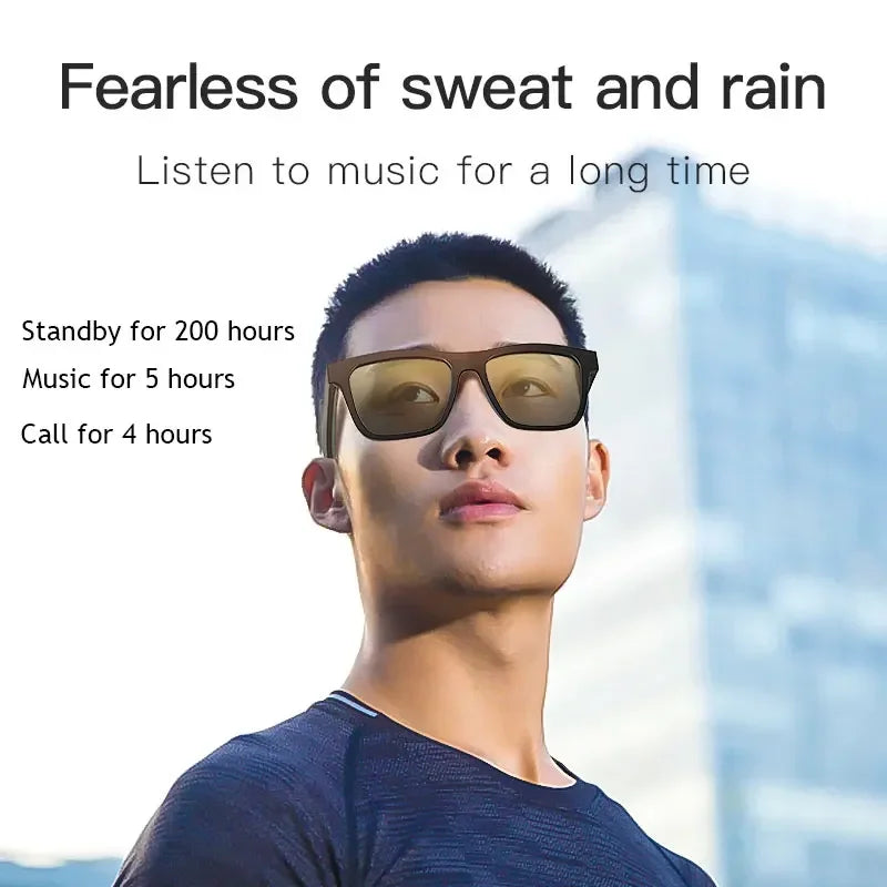 For xiaomi Huawei Bluetooth Smart Glasses Audio Hands-Free Call Sport Stereo Sunglasses