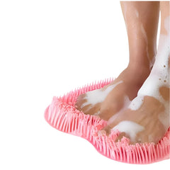 Reusable Wall Mounted Back Scraper Shower Scrub Silicone Bath Massage Pad Shower Foot Massager Scrubber Massage Pad Mat