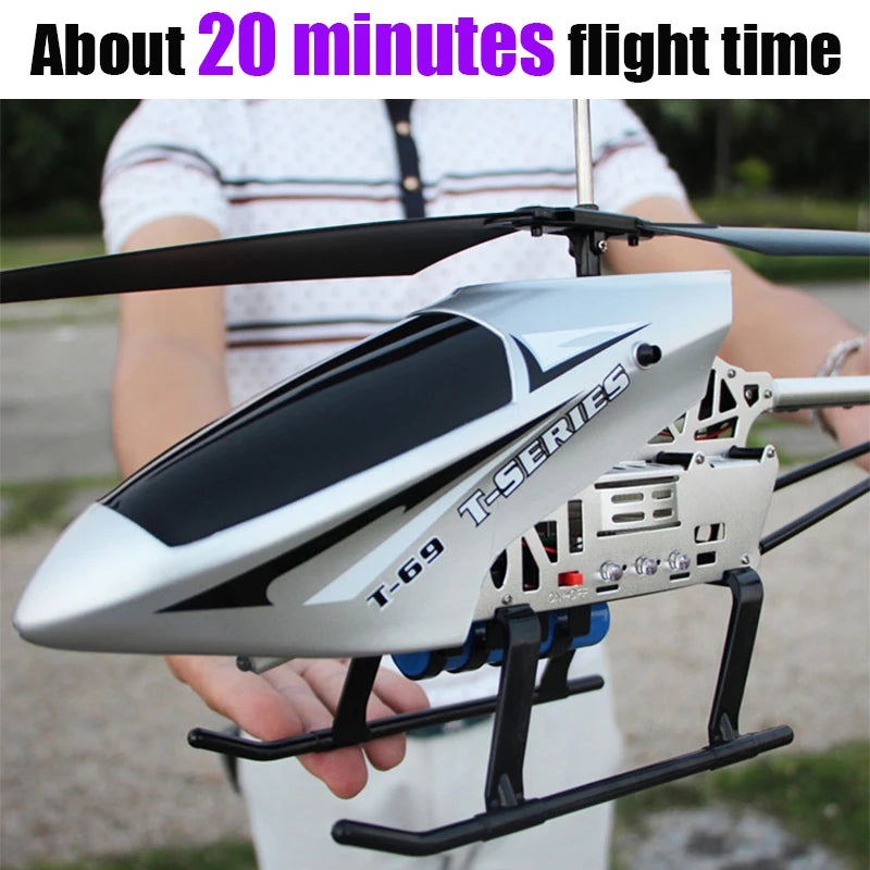 Large Remote Control Helicopter 80cm Extra 3.5CH 2.4G Rc Drone Durable Charging Toy Drone Model UAV Outdoor Aircraft Helicopter