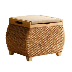 Nordic Rattan Weaving Stool & Ottomans