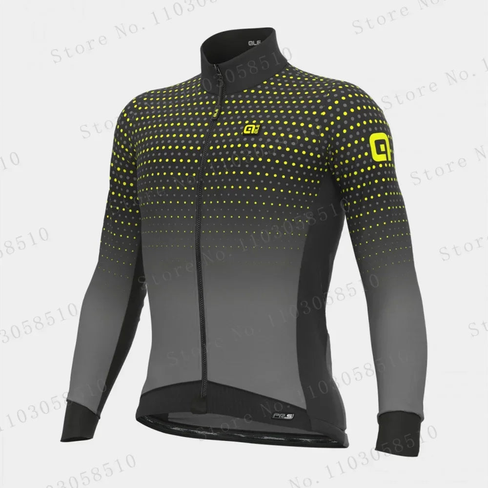 Men's Winter Cycling Jacket Warm Long Sleeve Weatherproof Windbreaker MTB Road Bike Bicycle Fleece Sports Cycling Clothing Coat