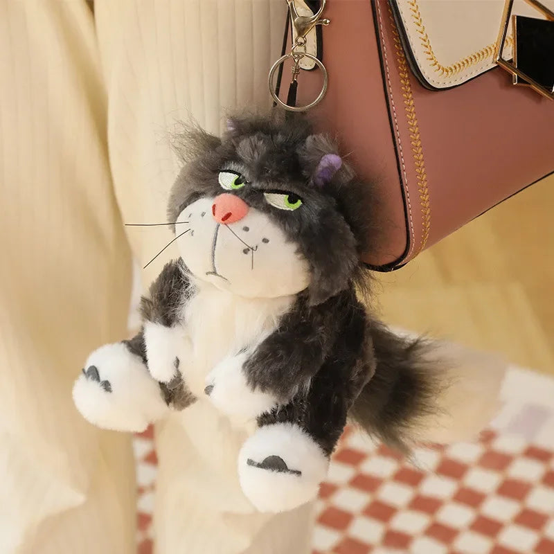 Kawaii Cinderella Lucifer Cat Plush Toys Soft Anime Cartoon Princess Kids Stuffed Animals Doll