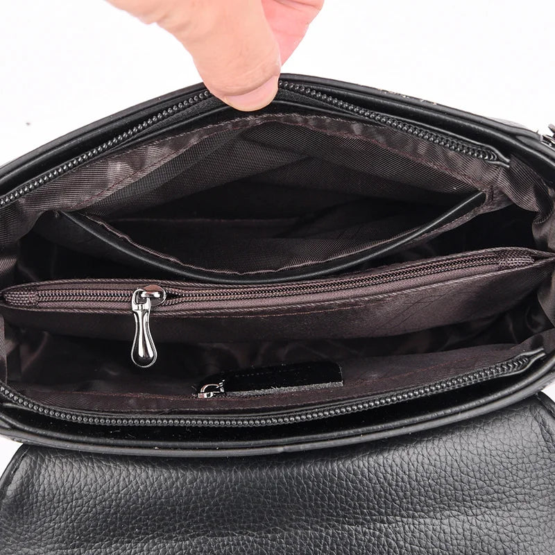 High Quality Leather Shoulder Croosbody Bags Large Capacity