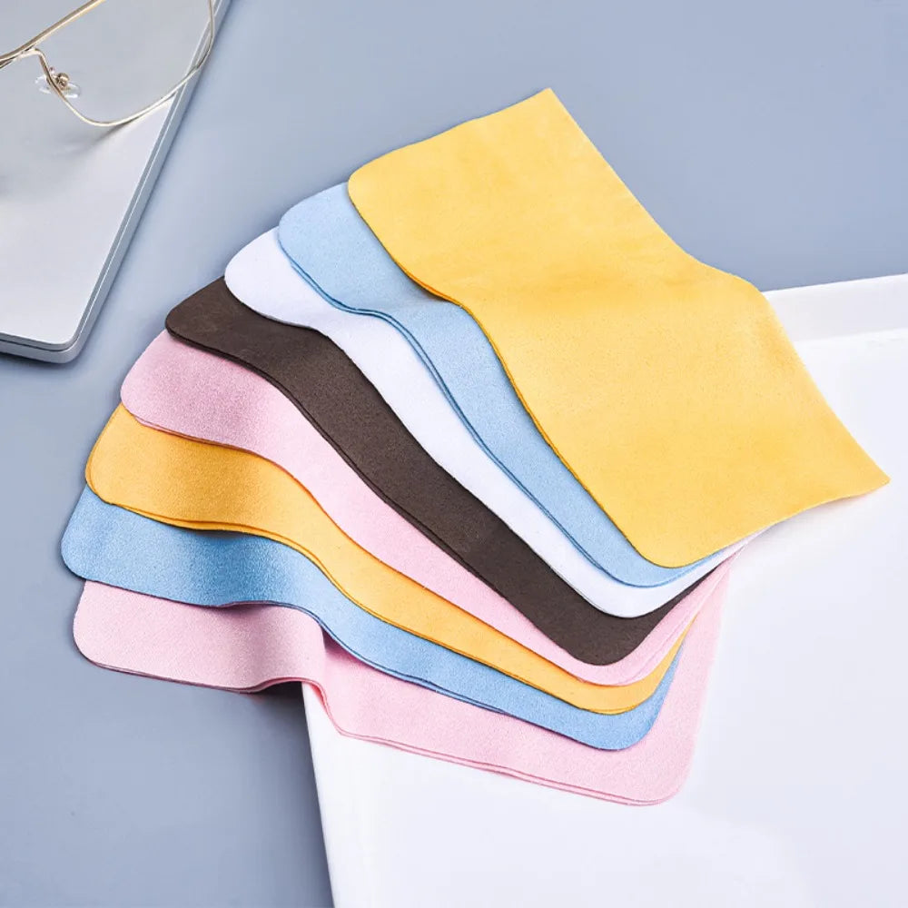 Eyewear Accessories Glasses Cleaner Multi-color Superfine Fiber Microfiber Cleaning Cloth Suede Lens Cloth