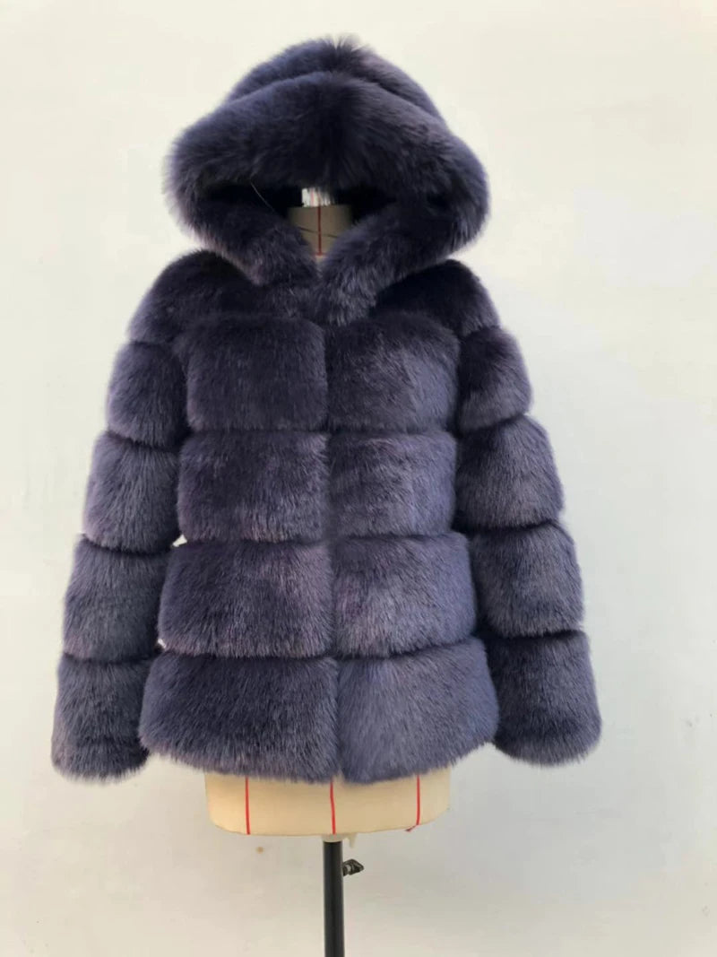 Winter Thick Warm Faux Fur Coat