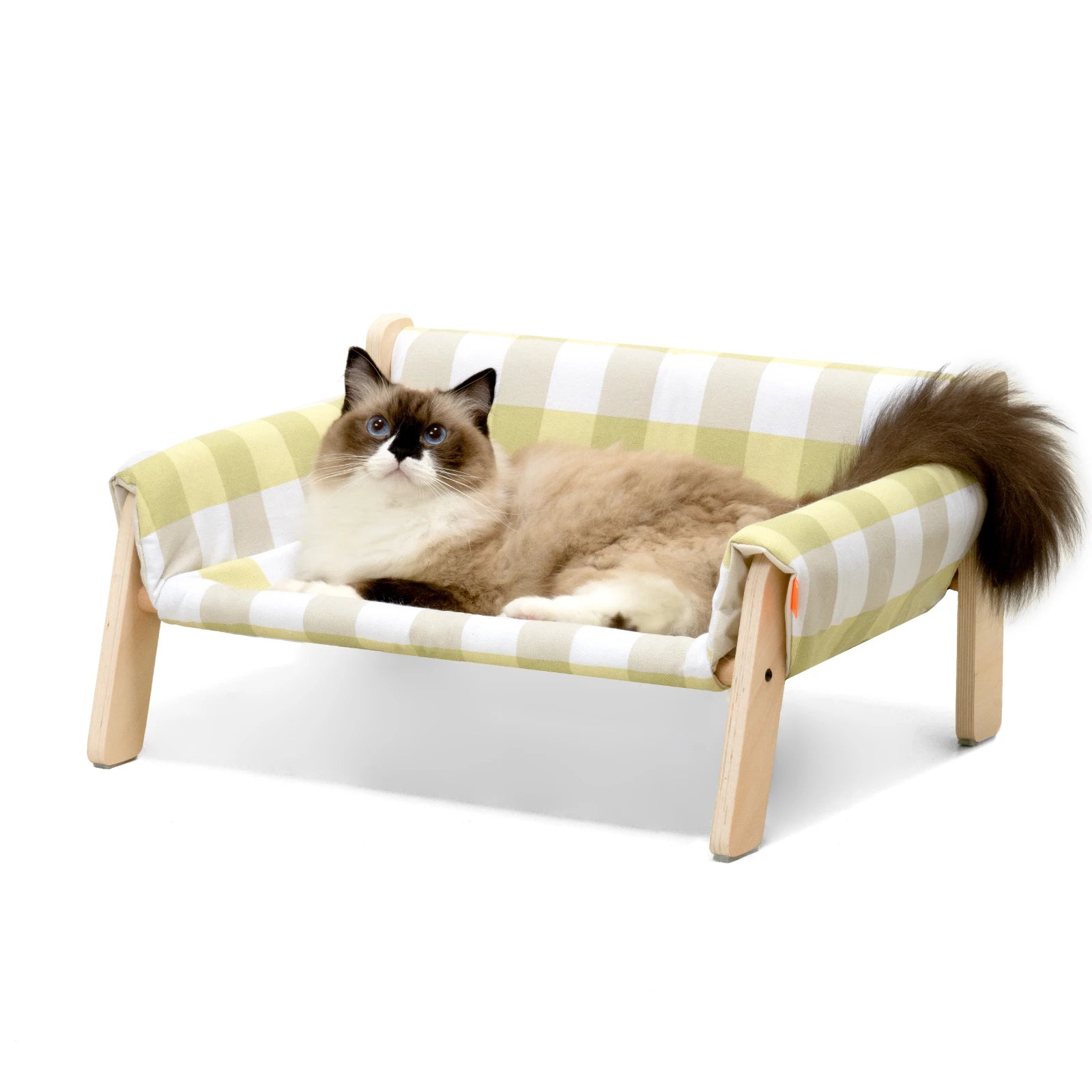 Mewoofun Cat Bed SofaWooden, Sturdy Fluffy Cat Couch Bed Dog Beds for Cats and Small Dogs Pet Furniture Elevated