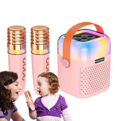 Small Karaoke Machine Toy Portable Outdoor Karaoke Speaker Karaoke Singing System With 2 Wireless