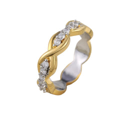 Luxury Golden Color Zircon Rings For Women Accessories Jewelry Stone Finger Rings Custom Jewelry