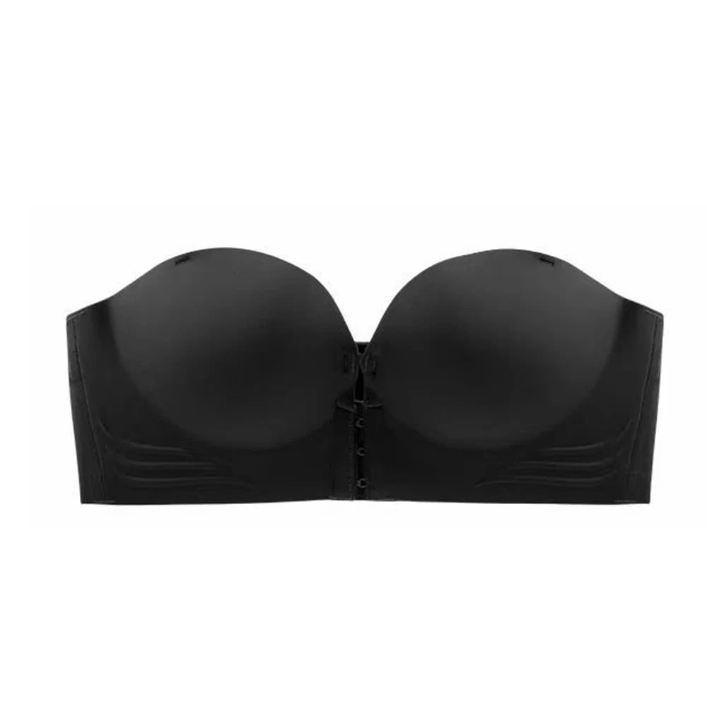 Bra Invisible Strapless Bras Anti-slip Front Buckle Small Breast Push Up Wireless Female Lingerie Women Underwear