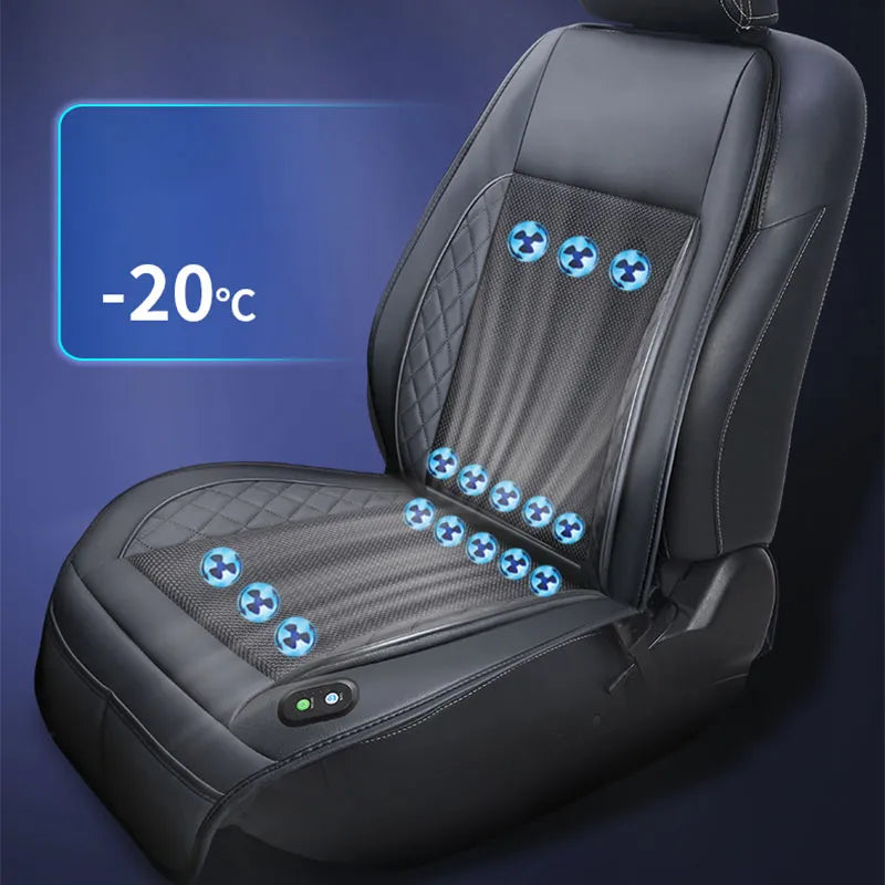 Car Summer Cool Air Seat Cushion With 8Fan16Fan Fast Blowing Ventilation Seat Cooling Pat Refrigerated Seat