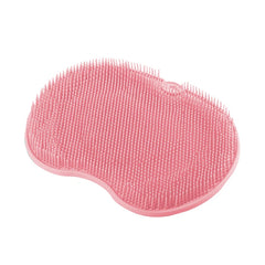 Silicone Rub Back Brush Bathroom Non-slip Wash Foot Pad Massage Shower Mat with Sucker