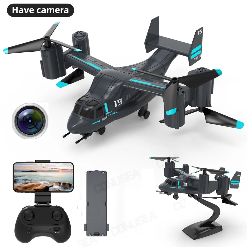 LM19 Camera Drone 480P Wifi Fpv Drones Rc Dro Remote Control Helicopter Land Air Model Quadcopter Rc Plane