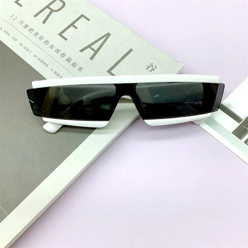 2023 Kids Fashion Sunglasses One-Piece Irregular Frame Sun Glasses Boys Girls Outdoor Traval Uv400 Protection Sunshade Goggles