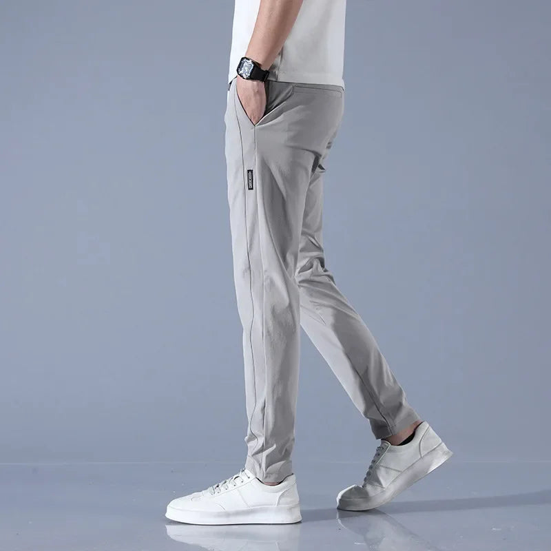 Men's Pants With Deep Pockets Loose Fit Casual Jogging Trousers