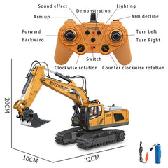 Mini Excavator Kids Dump Rc Trucks Electric Car Toy