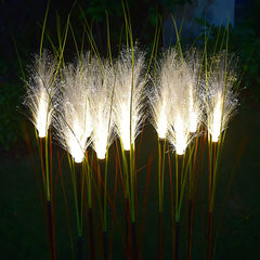 LED Solar Garden Lights Luminous Reed Lights Outdoor Decorative Solar Powered Flower