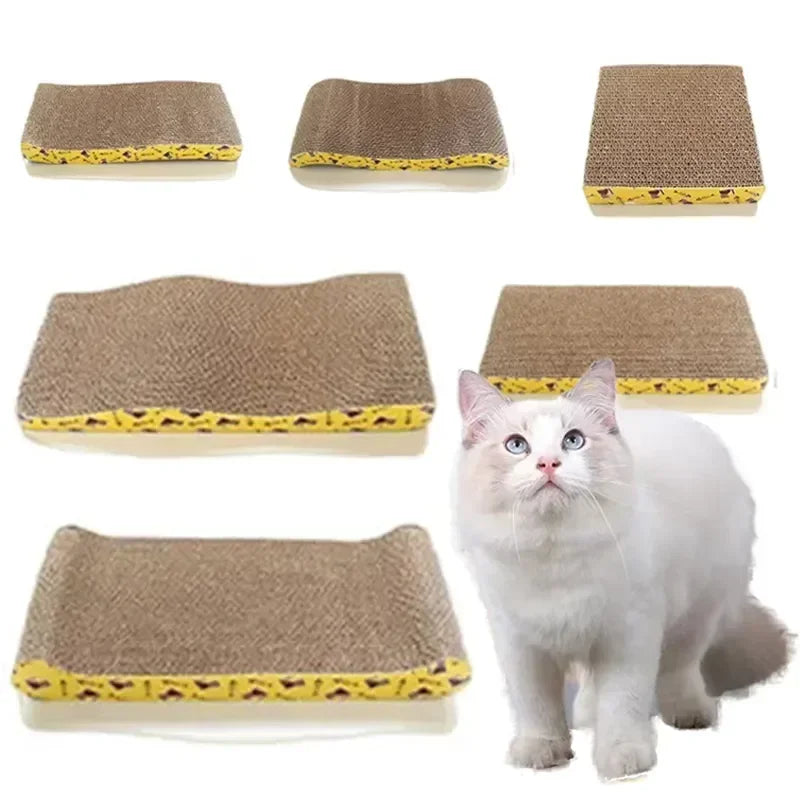 Nails Board Cats Toys Corrugated Scratching Furniture Interactive Pad Scratcher Toy Cardboard Protecting Pet Grinding