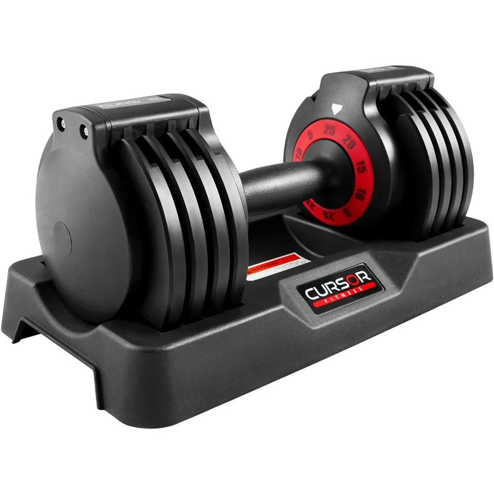 Quick Adjustable Weights Dumbbells, 25lbs Home Weight Strength Training