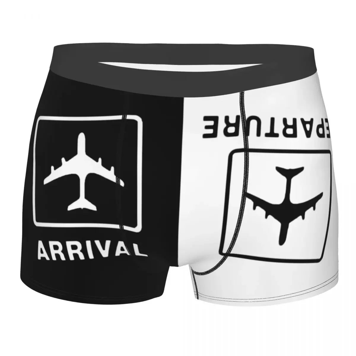 Airplane Flight Routes Captain Stripes Boxer Shorts  Aviation Aviator Pilot Underwear Panties Briefs Breathable Underpants