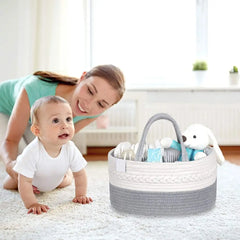 Multifunctional Baby Diaper Storage Basket Portable Travel Out Mommy Bag