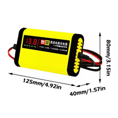 12v 2a Car Battery Charger Led Display Motorcycle Batteries Power Charge Short Circuit