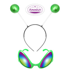 Alien Headband Costume Glassesfor Party Accessories Sunglasses Kids Space Antenna And Headbands Cosplay