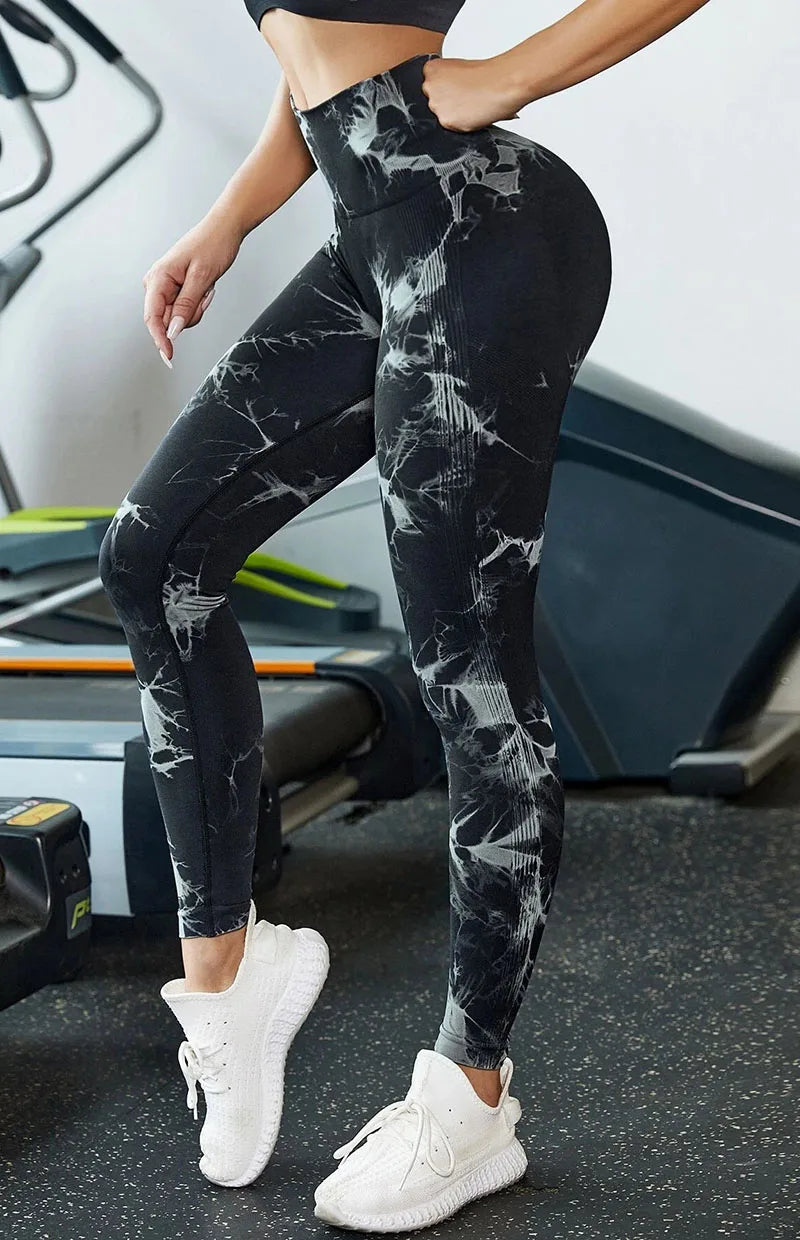 Cloud Hide Seamless Yoga Pants XS Fitness Women Bike Gym Print Sport Leggings Tights High Waist Sexy Trousers Workout Sportswear