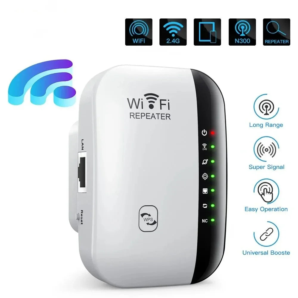 300Mbps Wireless WIFI Repeater 2.4G Router Wifi Range Extender Wi-Fi Signal Amplifier for PC