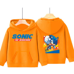 Sonic The Hedgehog 3 Hot Cartoon Sweatshirt Autumn New Children Hoodies Casual Trendy Boys Girls Y2K Clothes Kids Loose Pullover