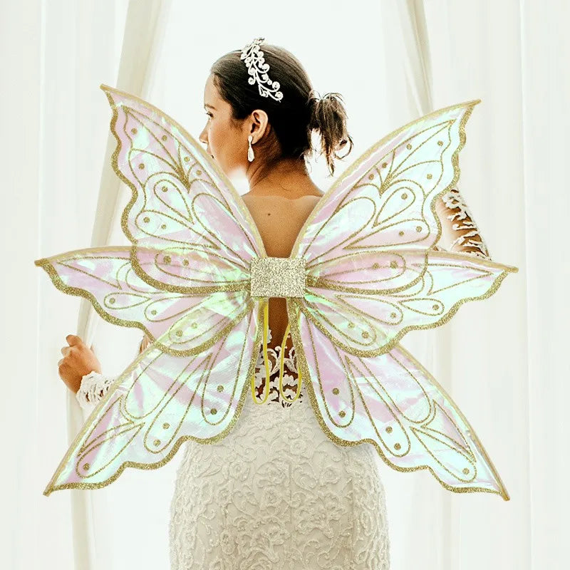 Princess Fairy Wing Cartoon Butterfly Elf Angel Wings Holiday Party Children Costume