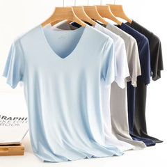 Summer Seamless Breathable Ice Silk T-Shirt Vest Men's