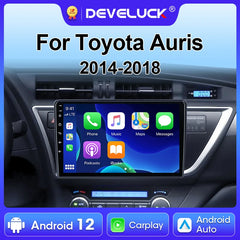 For Toyota Auris 2014 2015 2016 2017 2018 2 Din Android 12 Car Radio Stereo Multimedia Video Player Carplay Auto 4G DVD RDS QLED