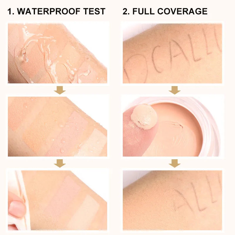 FOCALLURE Face Concealer Full Coverage Oil Control Base Waterproof Moisturizing Liquid Foundation