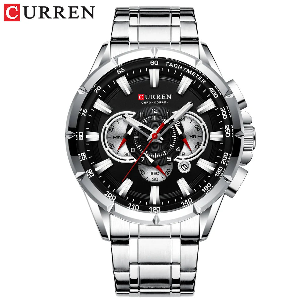 Watch For Men Top Brand Business Luxury High Quality Men Watch Calendar Stop Watch