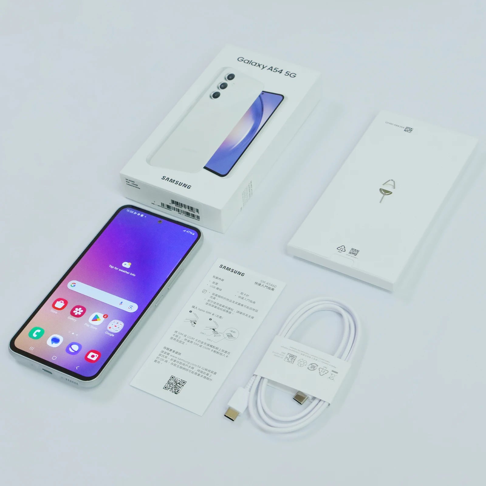 Original New Samsung Galaxy A54 Samsung a54 5G Exynos 1380 6.4" FHD+ Super AMOLED Triple 50MP Camera 5000mAh 25W Fast Charging