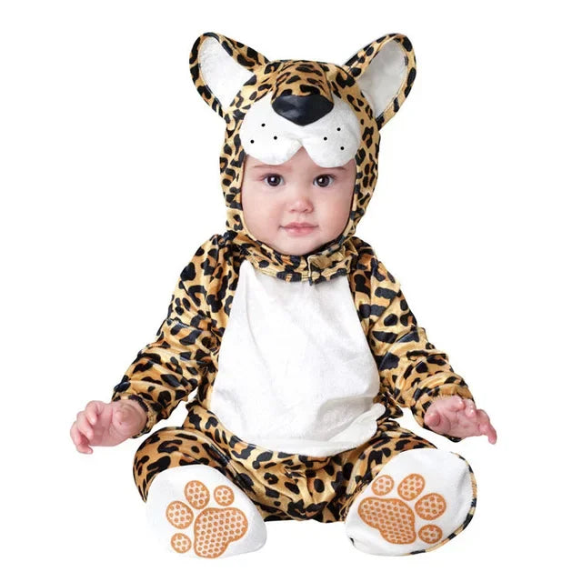 6M-24M Christmas Xmas Baby Holiday Halloween Costume Infant Baby Girls Lion Rompers Cosplay Purim Newborn Toddlers Clothes