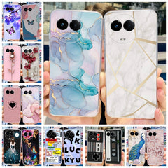 For Realme 11X Case RMX3785 Luxury Marble Butterfly Cover