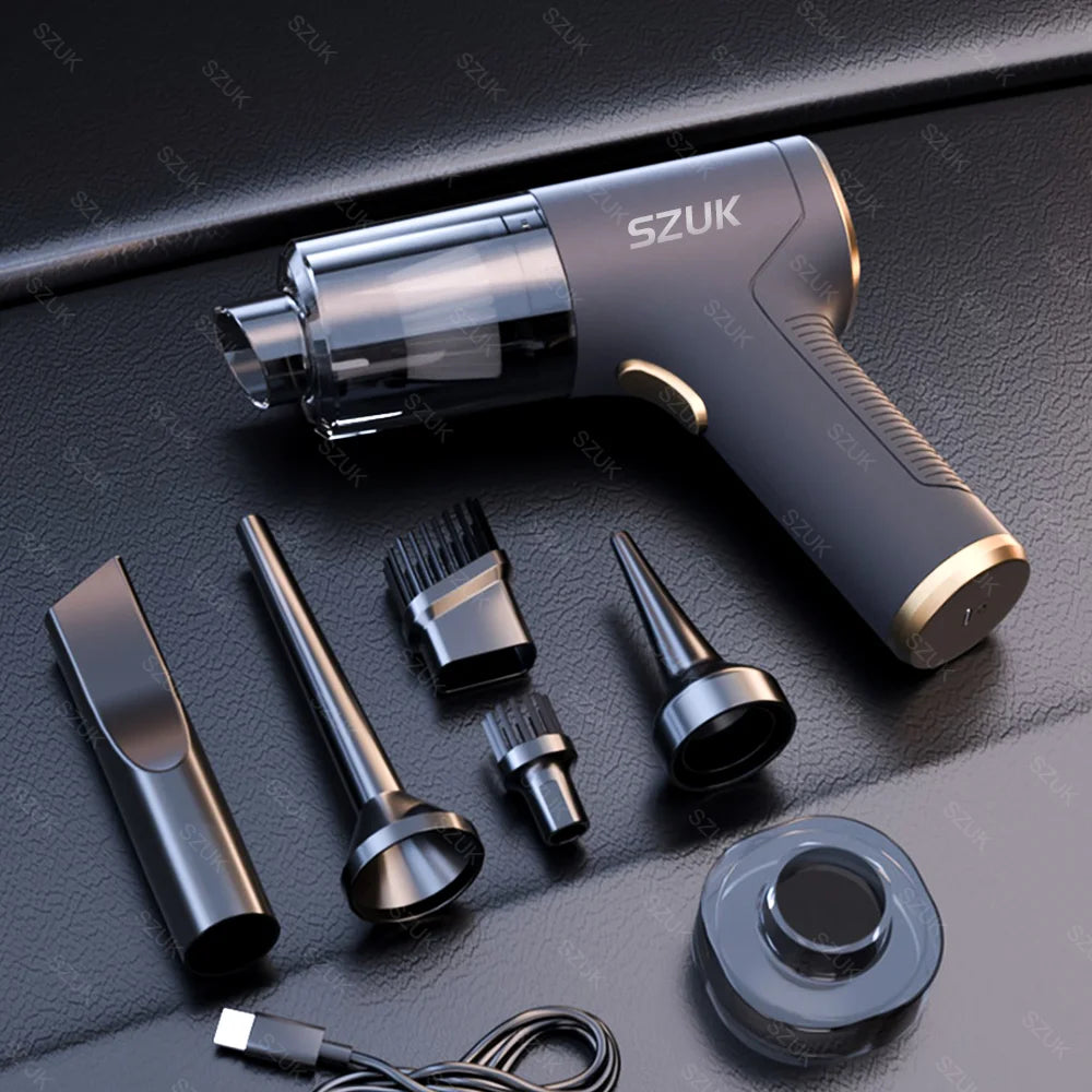 SZUK Car Vacuum Cleaner 98000PA Mini Powerful Cleaning Machine Handheld Portable for Car