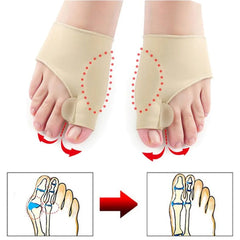 Toe Separator Hallux Valgus Bunion Corrector Hammer Toe Straightener 1Pair