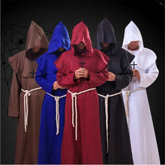 Ataullah Halloween Monk Wicca Cloak Robe For Men and Woman