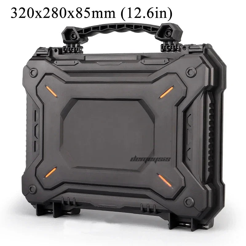 Tactical Pistol Case for GLOCK Hard Shell Box with Padded Foam Lining for Outdoor Hunting Shooting Storage Safety Lock Boxes