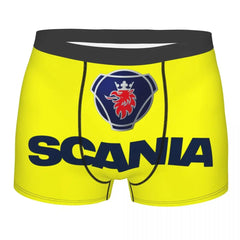 Custom Swedish Saabs Scanias Boxer Shorts For Homme 3D Printed Automobile Trucks Underwear Panties Briefs Soft Underpants