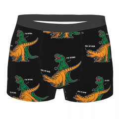 T-Rex Man's Boxer Briefs Underwear Dinosaurs Highly Breathable High Quality Shorts Gift Idea