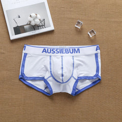 aussiebum men's cotton fashion trend boxers low waist European and American muscle youth hip underwear shorts