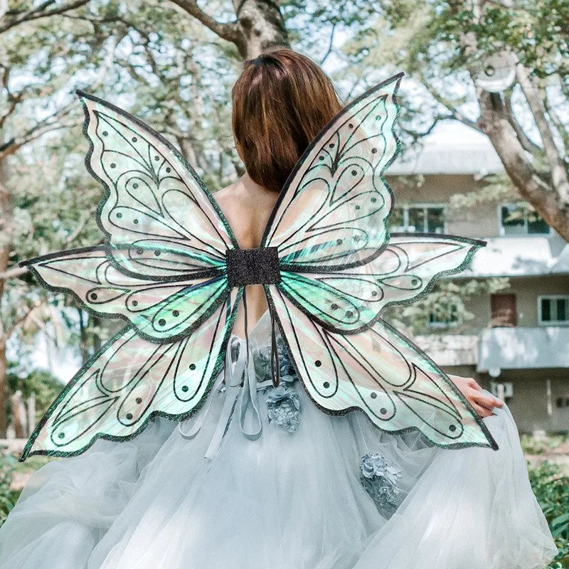 Princess Fairy Wing Cartoon Butterfly Elf Angel Wings Holiday Party Children Costume